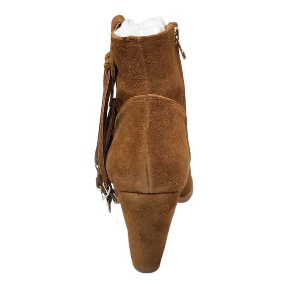 NEW Kate Bosworth x Matisse Emma Booties Womens Sz 9 Suede Side Zip Tassels Fawn - Picture 6 of 12